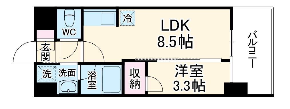S-RESIDENCE烏森aureateの間取り