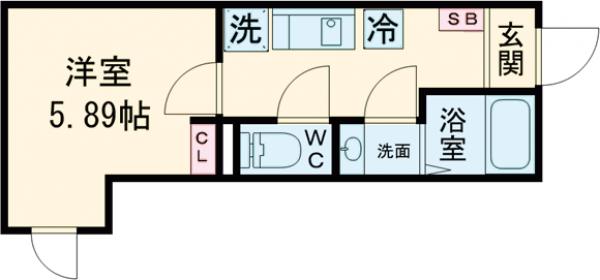 カインドネス亀有Ⅱの間取り