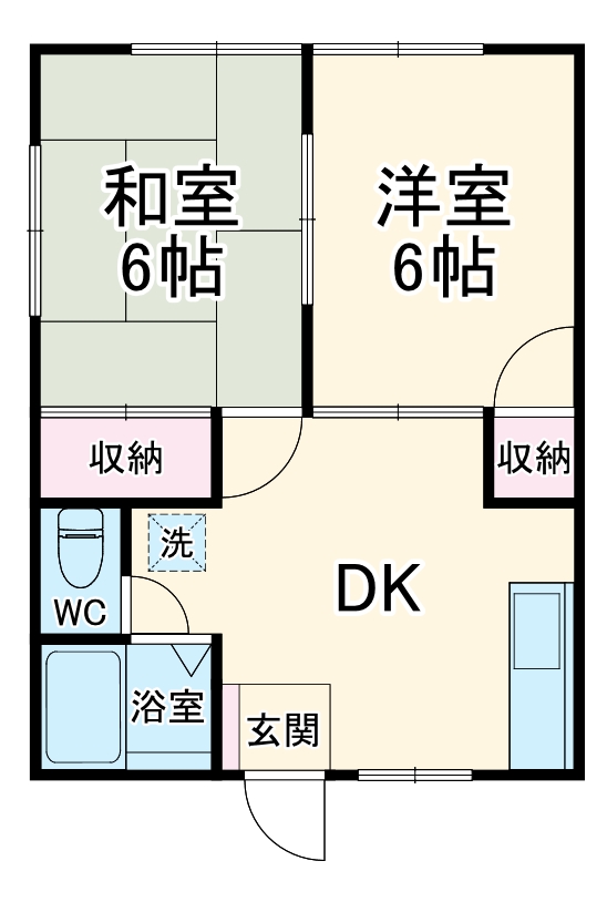 ラークタカ共和Aの間取り