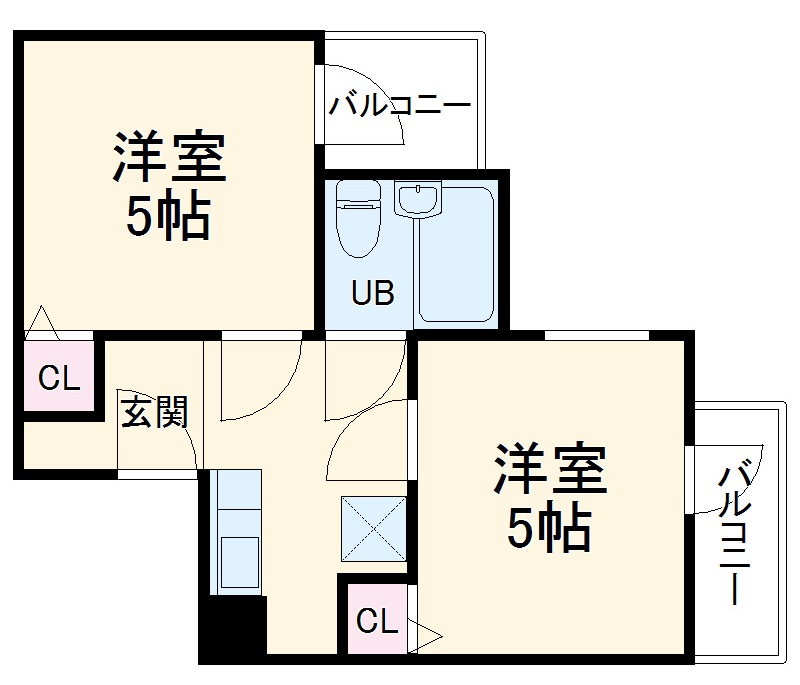 六龍苑岡町の間取り