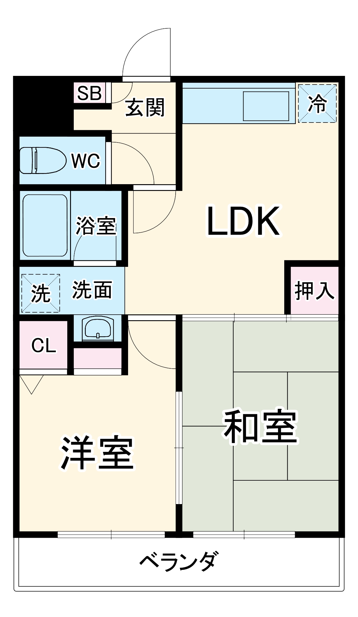 リーベンドハウス中桜塚の間取り