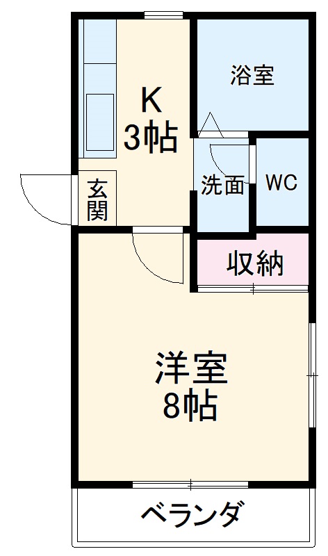ハイツスギハラの間取り