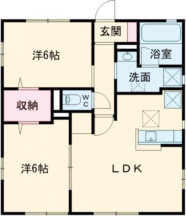 プラムタウン古河 G棟の間取り