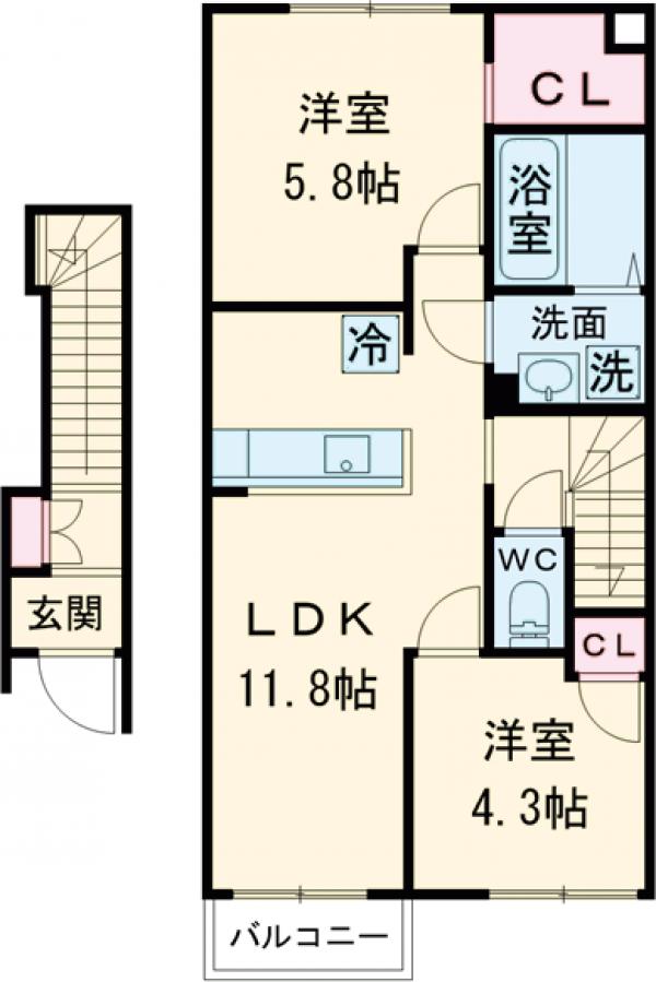(仮称)足立区六木3丁目計画の間取り