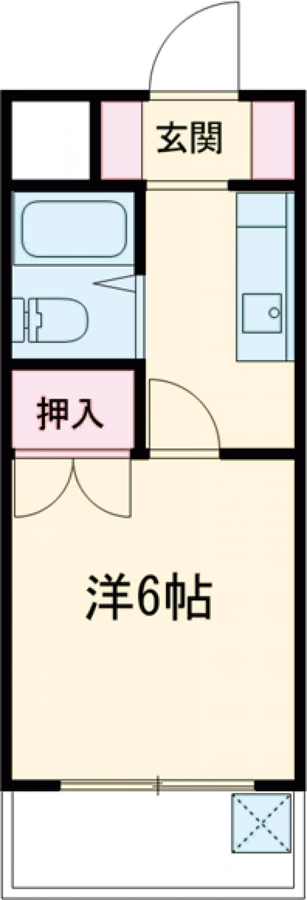 スカイハイツ駅南の間取り
