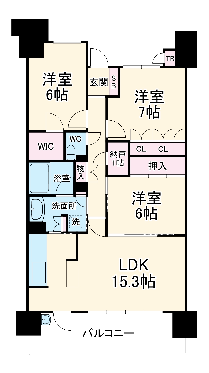 ワンダーベイシティSAZANガーデンイーストの間取り