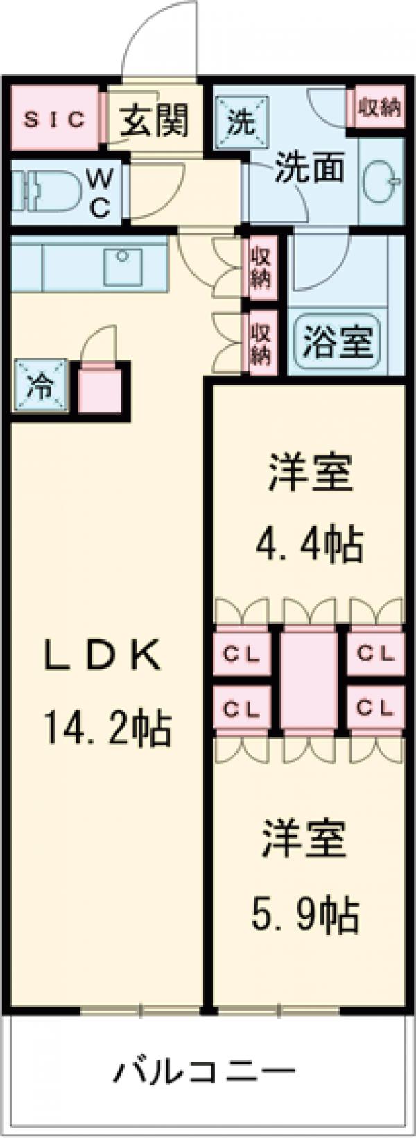 ブランシエスタ目黒中央町の間取り