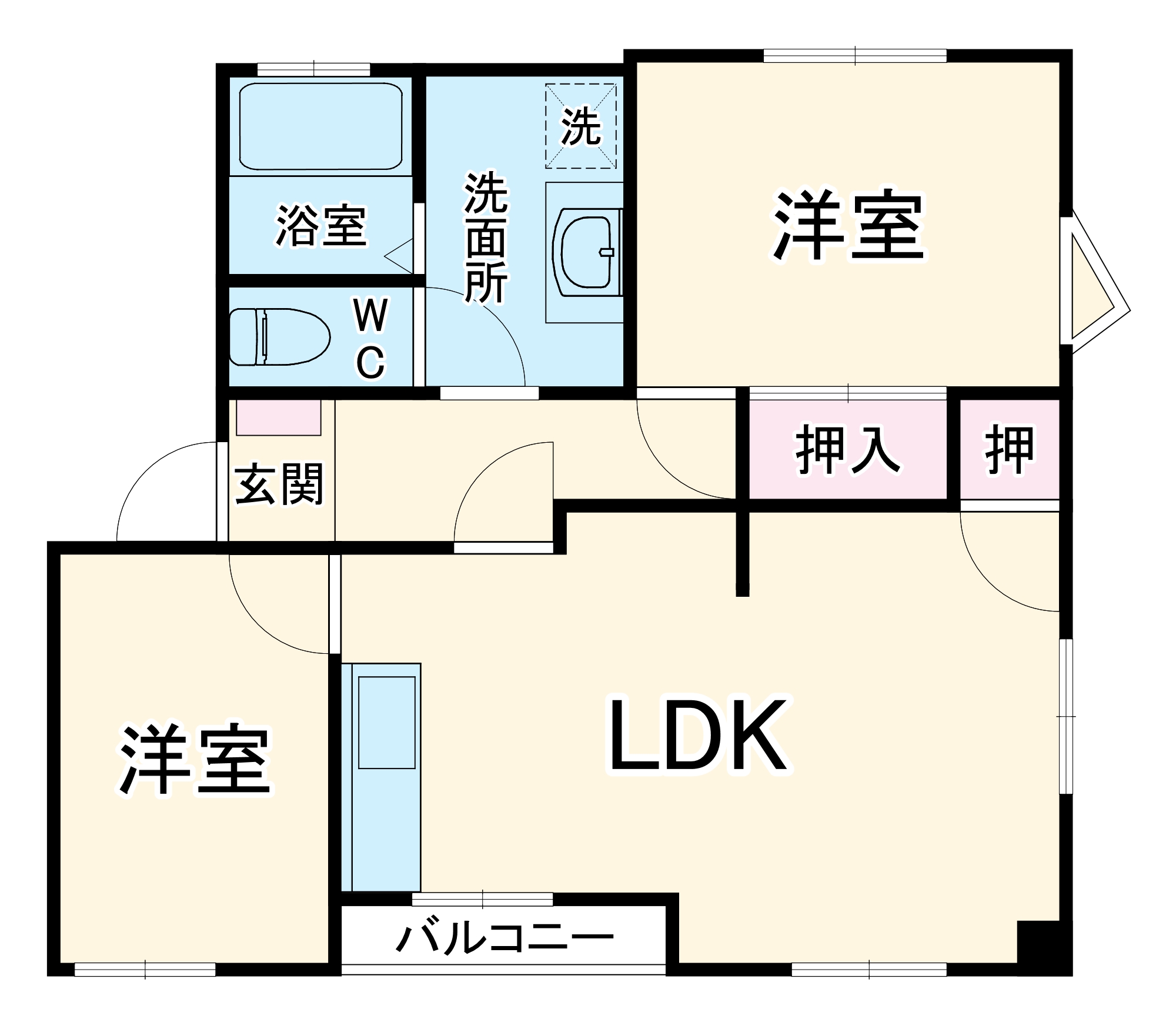 ハイツアイランドヴィレッジⅠの間取り