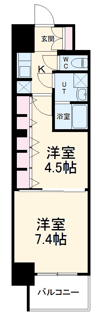 S-RESIDENCE六番町の間取り