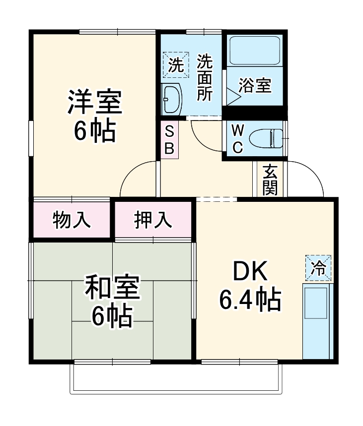 ピアオリーブの間取り