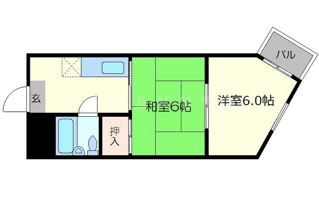 ブランドハウス京都二条城の間取り