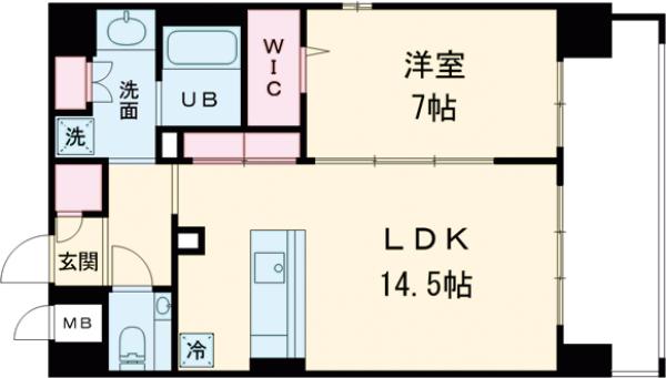 S-RESIDENCE大手門awesomeの間取り