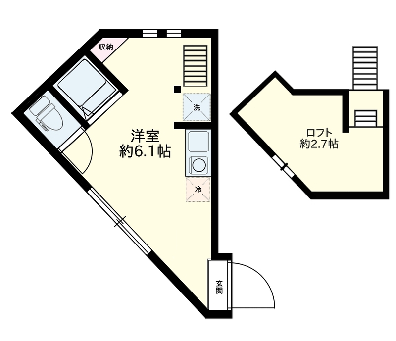 アーバンプレイス新宿落合Ⅱ・201号室の間取り