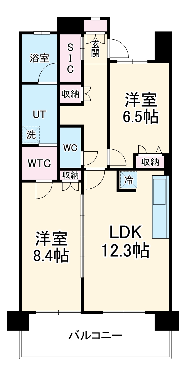 ローレルコート烏森駅前の間取り