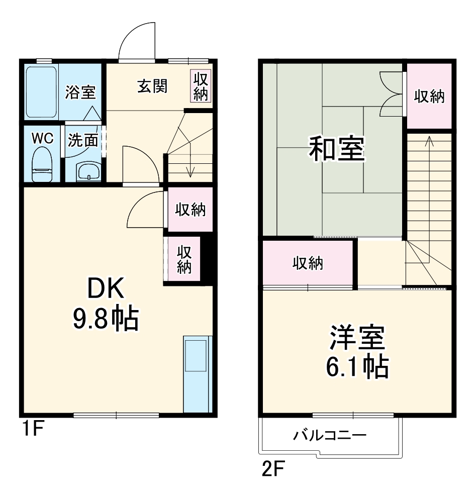 バードヒルズ湘南Bの間取り