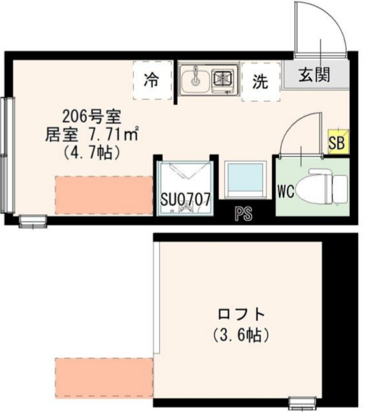 ハーモニーテラス若宮Ⅶの間取り