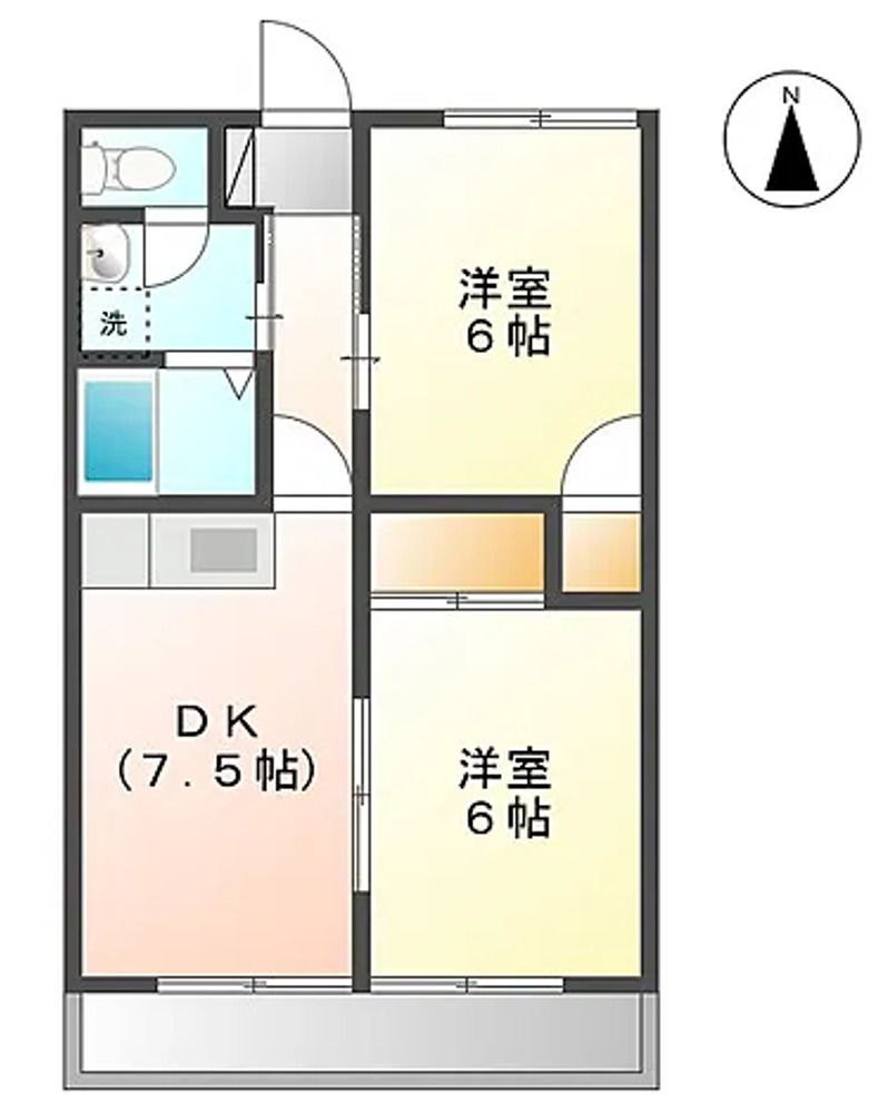 さつきハイツB棟の間取り