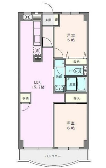 ボヌール秦野Ⅱの間取り