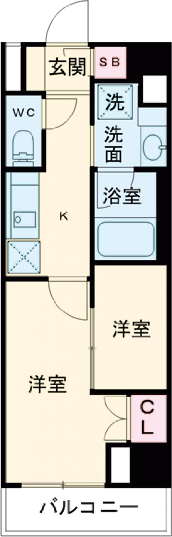 ガリシア竹ノ塚の間取り