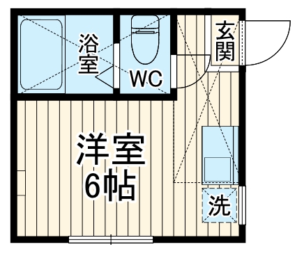 ユナイト丸山アプリコットパフェの間取り