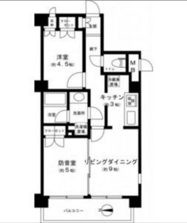 ウインドシティ東府中の間取り