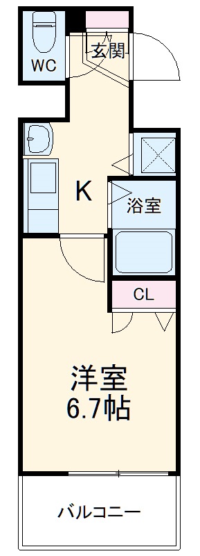 ライジングコート名古屋駅南の間取り