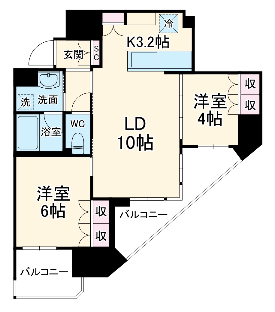 リリーゼ南浦和ウエストの間取り