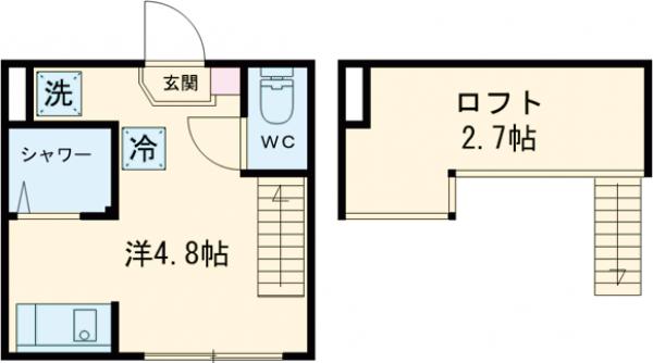 アカリテラス板橋本町・106号室の間取り