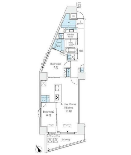 Le UnDeux南青山の間取り