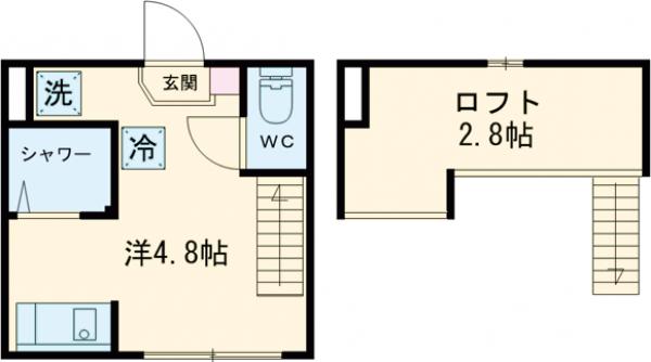 アカリテラス板橋本町・206号室の間取り