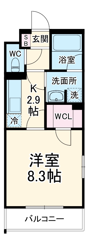 ナビ シティー 川原町の間取り