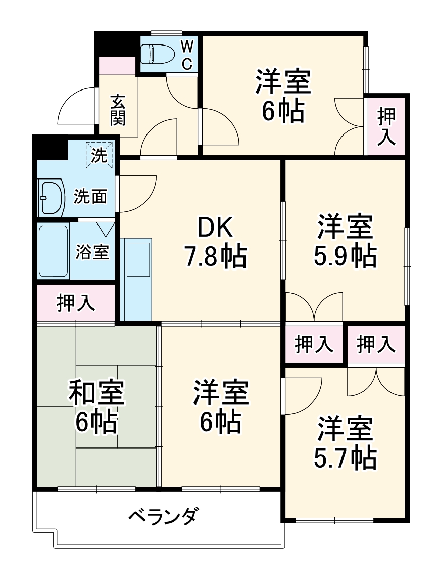 PALACE SHINOの間取り