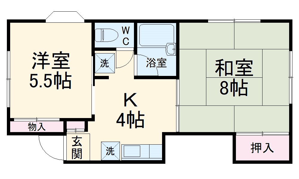アミューズ磯子壱番館の間取り