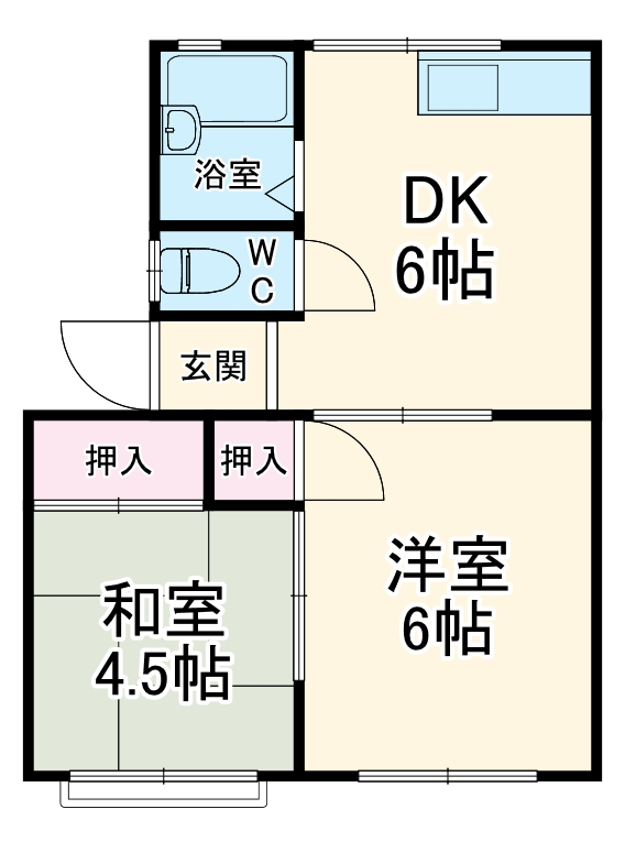 松島苑ハイツの間取り