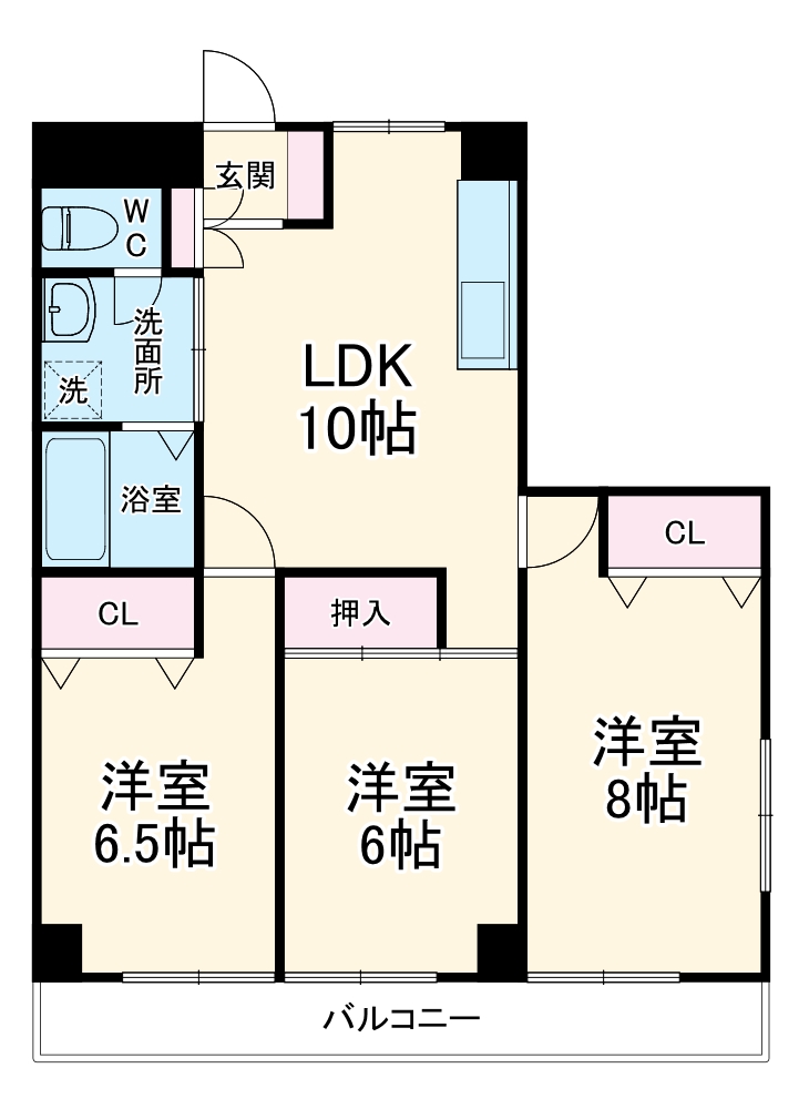 サンリバティの間取り