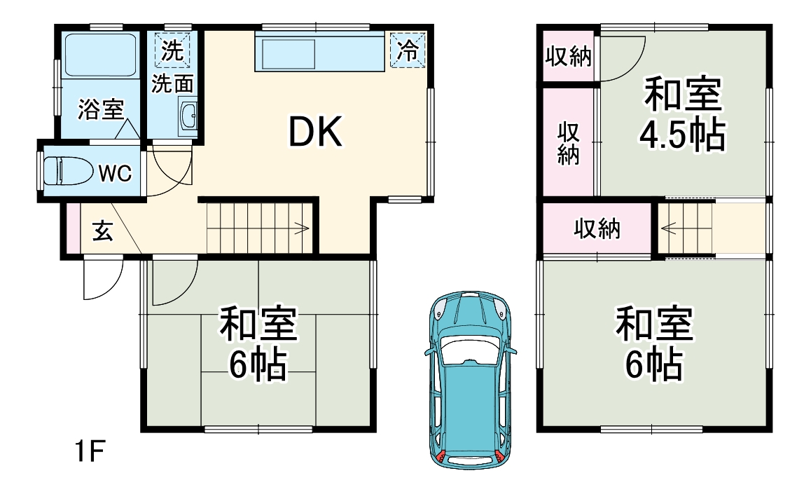 大枝戸建の間取り