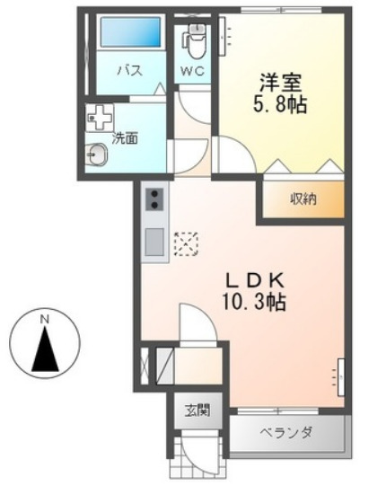 エバーハイムⅡの間取り
