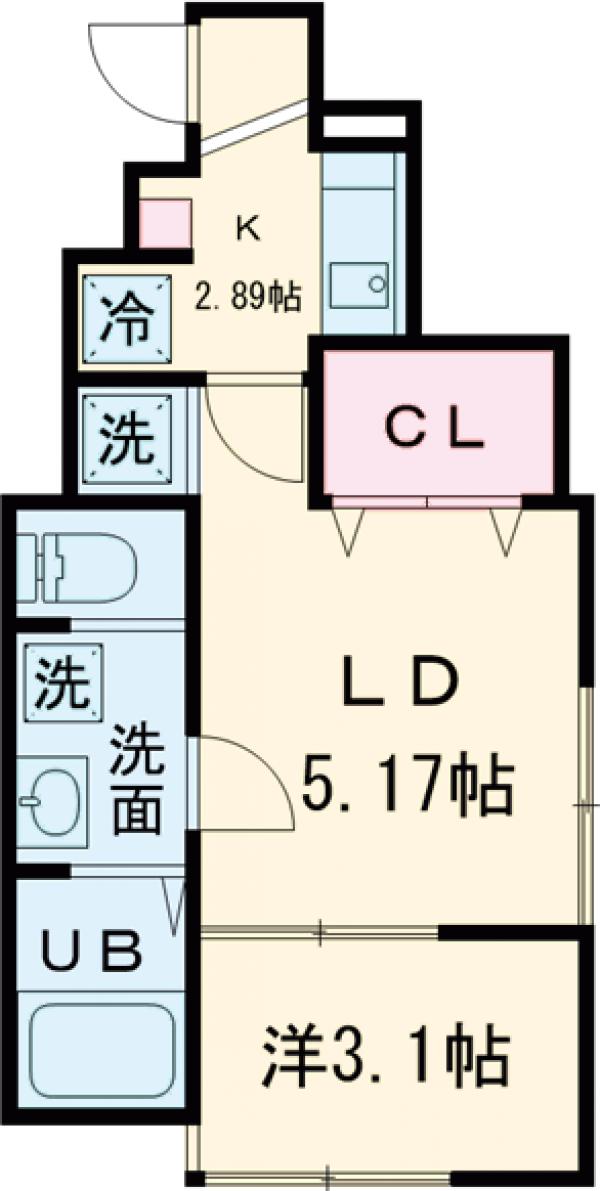 ソレイユ小岩の間取り