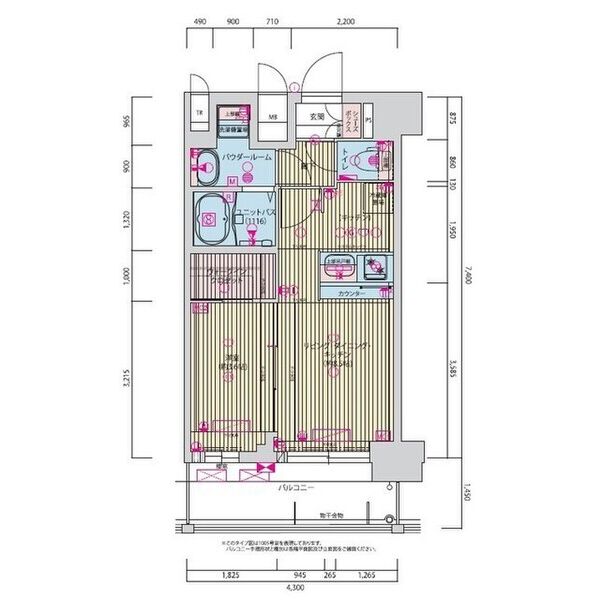 プレサンス九条グランデリーヴの間取り