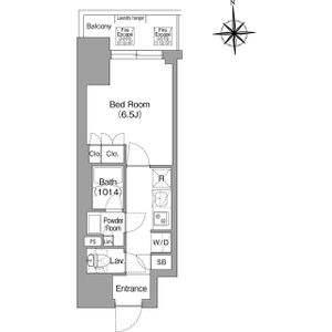 コンフォリア・リヴ博労町一丁目Qの間取り