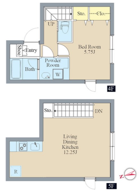 アズ南大井レジデンス・405号室の間取り