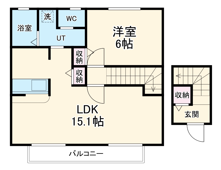 ヨーロピアンシャレー タカラの間取り