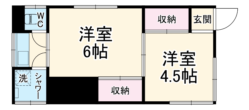 ひまわりハイツの間取り