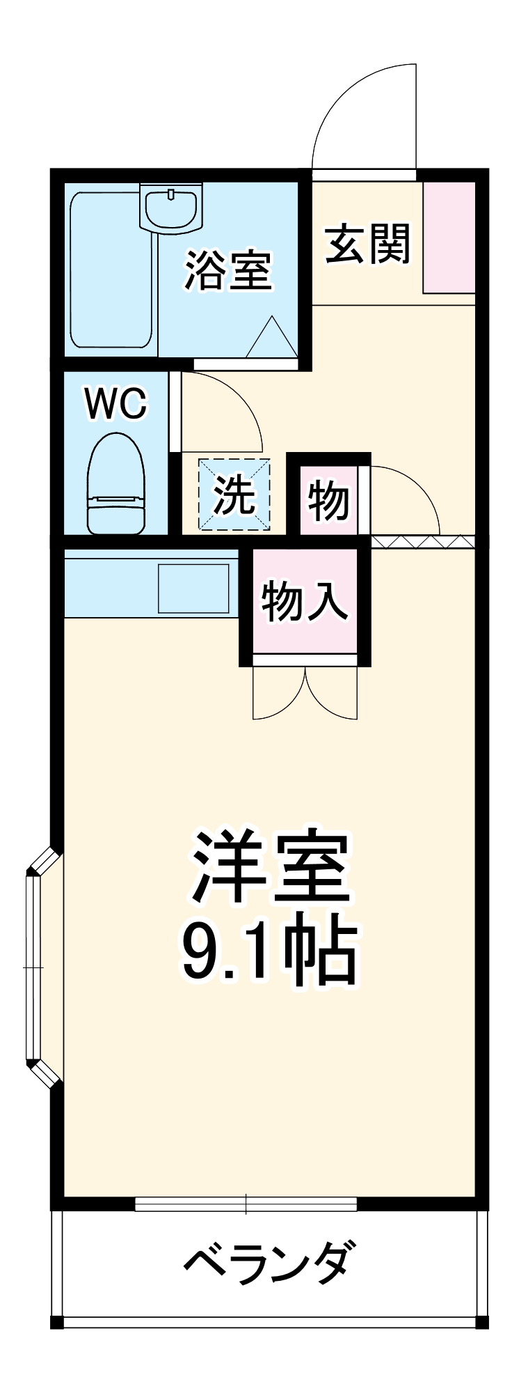 メゾネットアウルの間取り