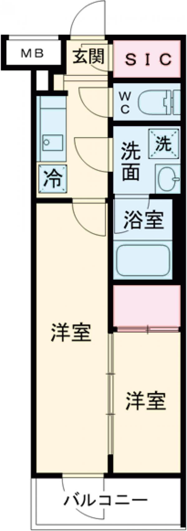 ブライズ堀切菖蒲園の間取り