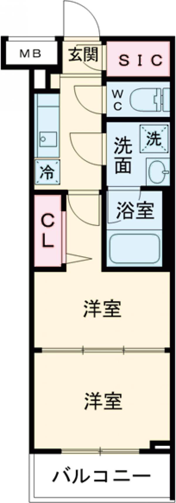 ブライズ堀切菖蒲園の間取り