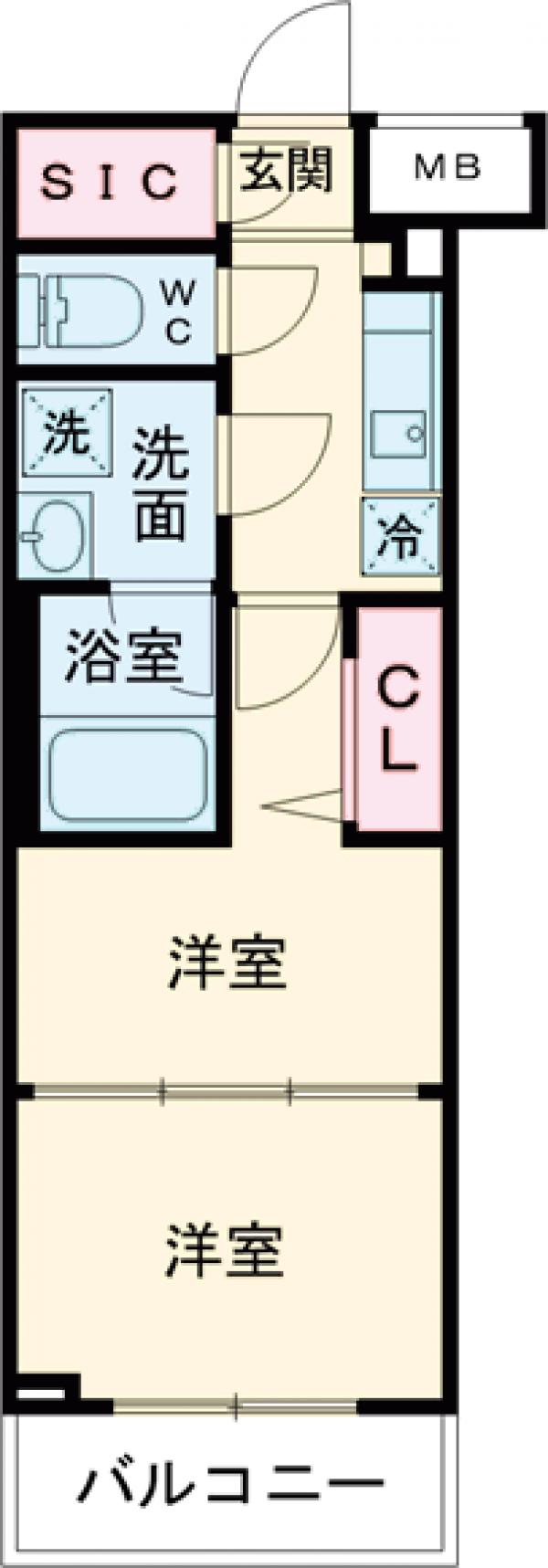 ブライズ堀切菖蒲園の間取り