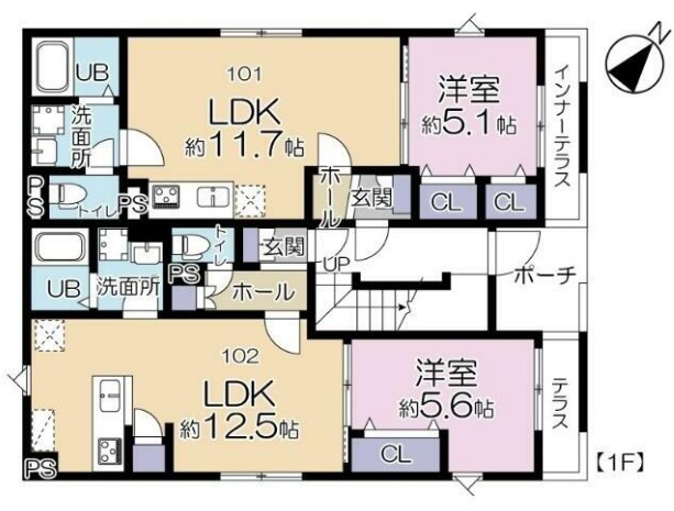 シーレクラメイションⅡの間取り