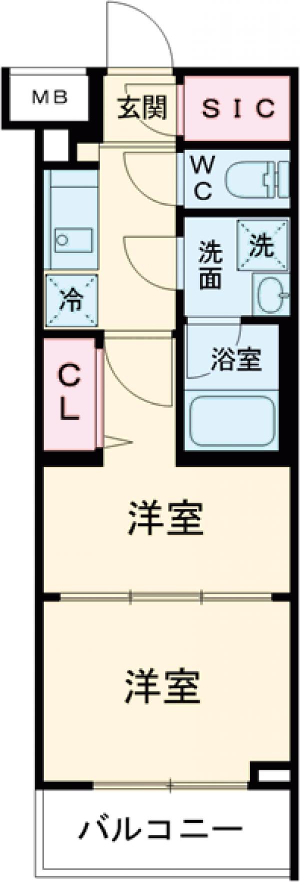 ブライズ堀切菖蒲園の間取り