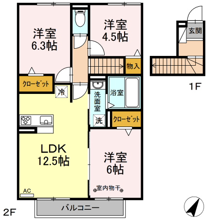 リジェールNの間取り